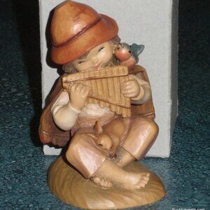 4" Anri Ferrandiz Wood Carved Figurine "Harmony" Nativity Figurine With Box!